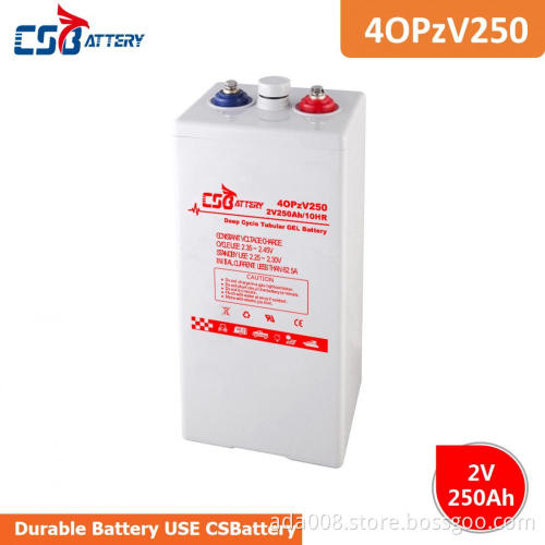 CSBattery 2VOPzV 250Ah Tubular GEL Battery